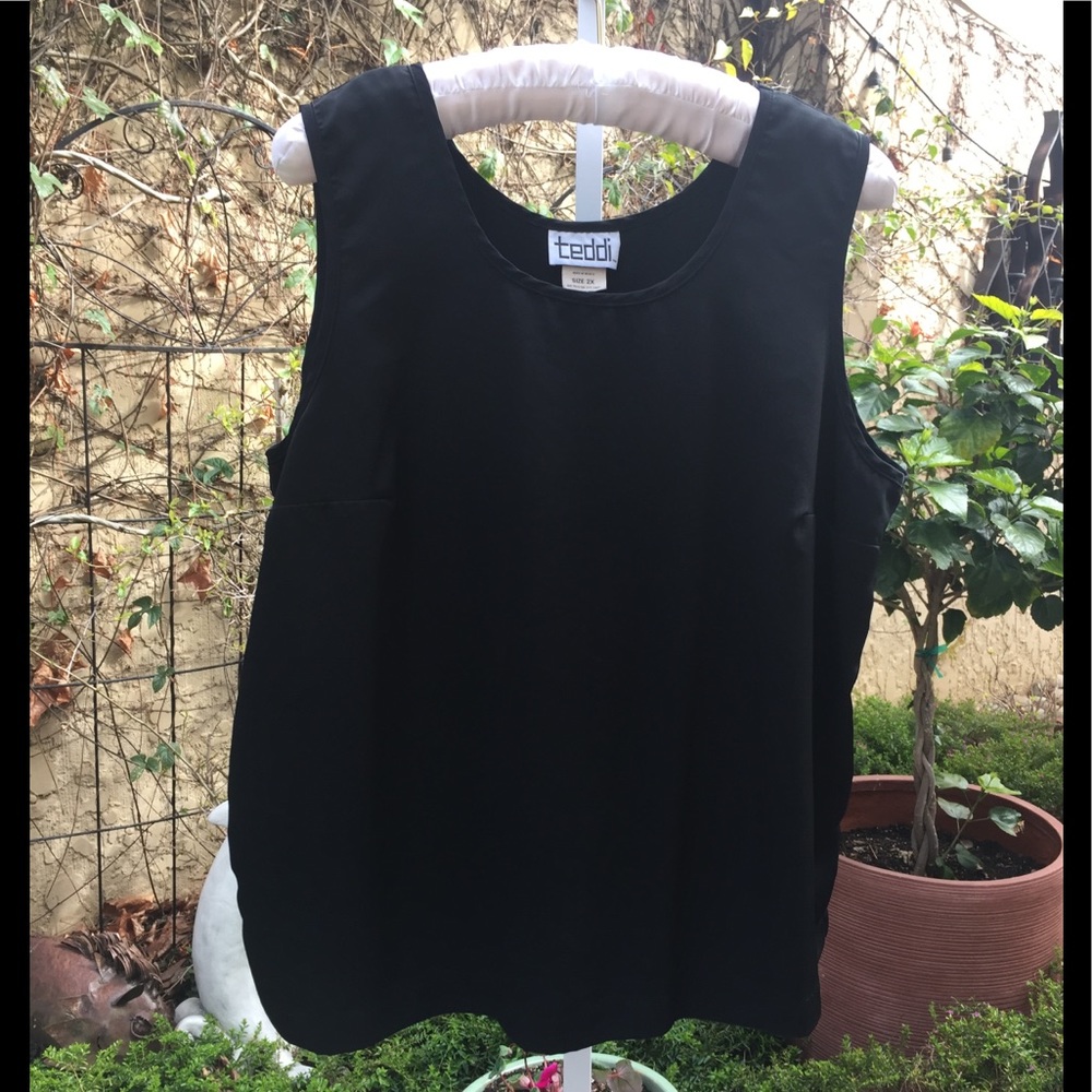 TEDDI sleeveless blouse plus size 2X Black